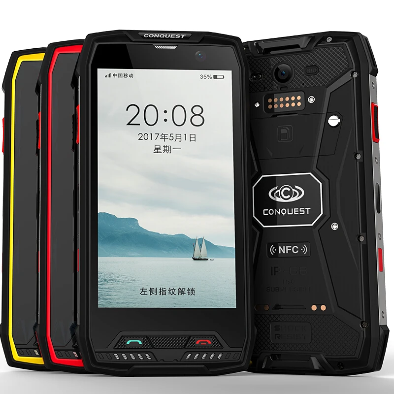 Conquest S11 IP68 Waterproof Shockproof 4G Smartphone 6GB RAM 128GB ROM 7000mAh PTT NFC Fringerprint OTG Rugged Mobile Phone