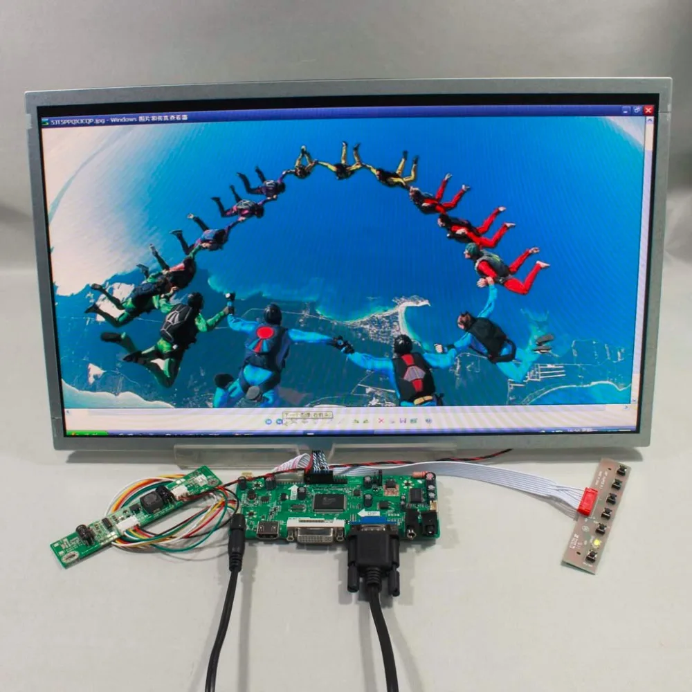 HDMI VGA, dvi аудио вход ЖК-дисплей плате контроллера и m185bge L22 m185xtn01 1366x768 ЖК-дисплей