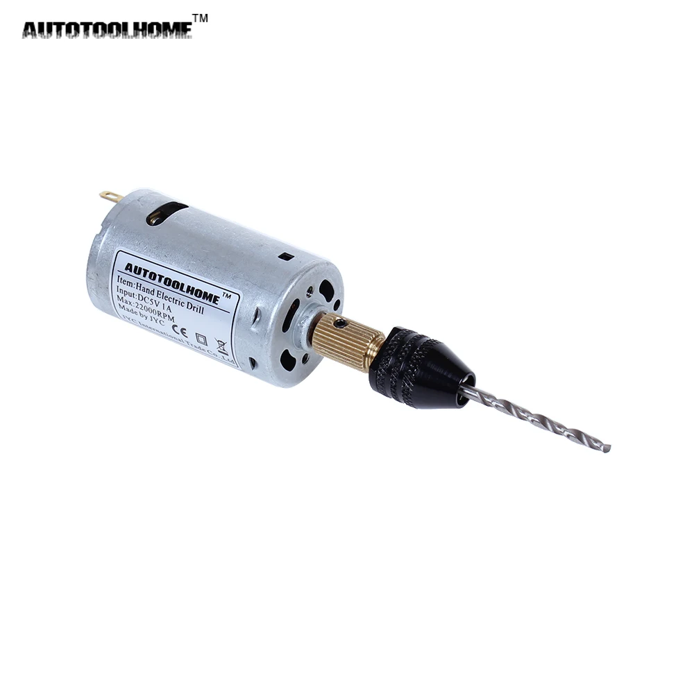 AUTOTOOLHOME миниатюрная ручная дрель с двигателем постоянного тока 12 В 1 А