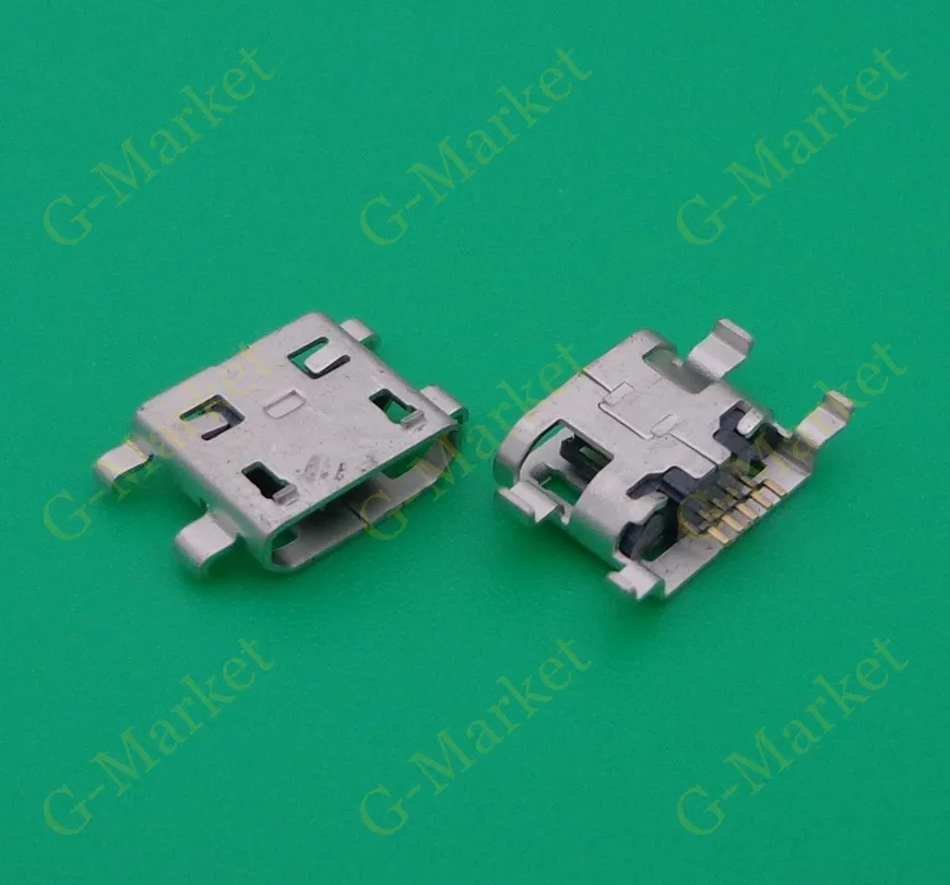 Бесплатная доставка 1000 шт./лот разъем Micro USB типа B гнездо для раковины 1 0 дюйма 5Pin 4