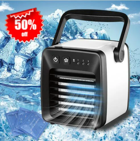 

Portable Mini Air Cooler Fan Air Personal Cooler Portable Air Conditioner Device Cooling Humidifier Cleaner Room Office Fan