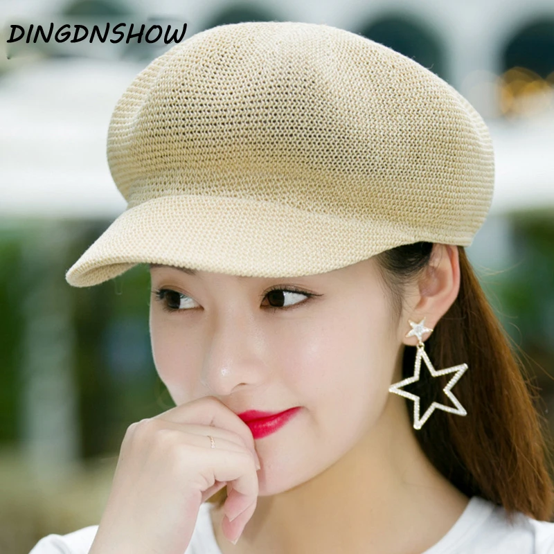 

[DINGDNSHOW] 2019 Brand Sun Hat Solid Women Summer Cap Lady Elegant Gorras Planas Visors Hat
