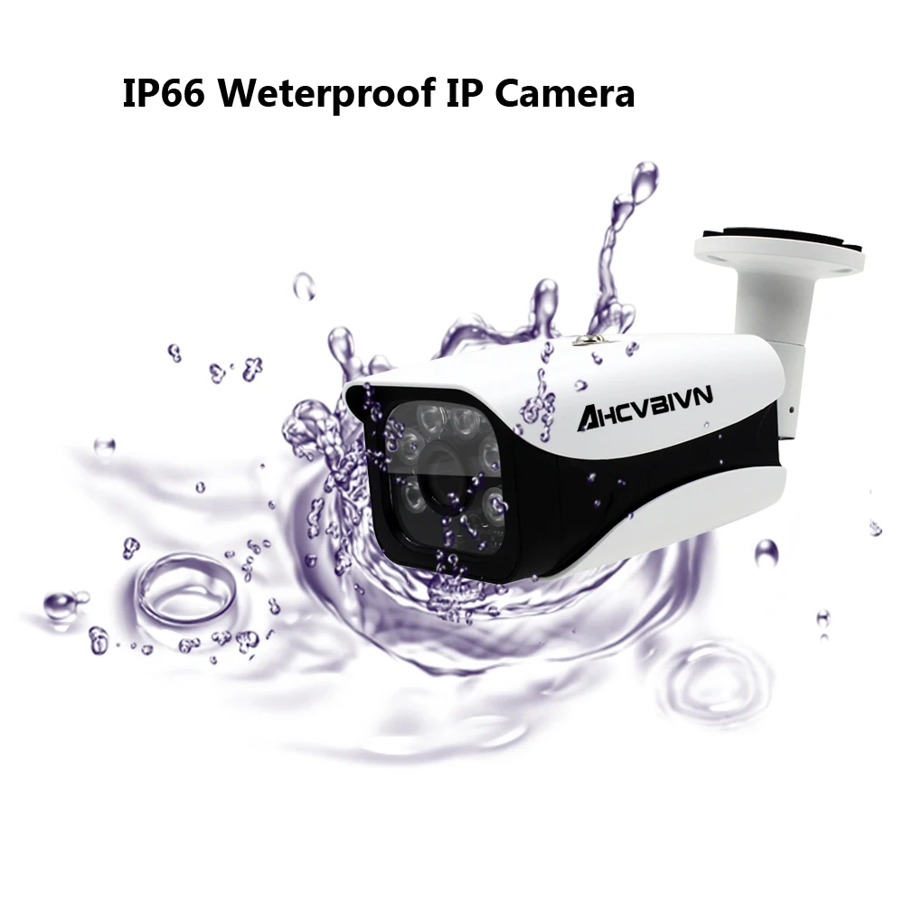 AHCVBIVN Super AHD Camera HD 4MP Surveillance Outdoor Indoor Waterproof 6* Array infrared Security Camera System With Bracket