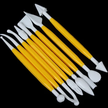 

8pcs Modelling Tool set Sugarcraft Fondant Icing Marzipan Cake Flower DIY