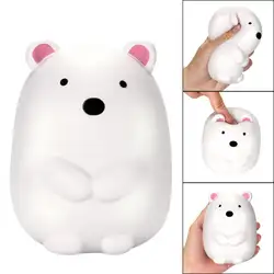 Jumbo мягкие и милые милый полярный медведь мягкие медленно поднимающиеся эластичные сжимаемые детские игрушки снимают стресс Bauble детские