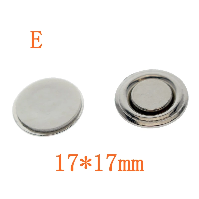 50 шт. 1 круглое магнитное название магнитный бейдж ID держатель тег 17x17 мм - Цвет: E
