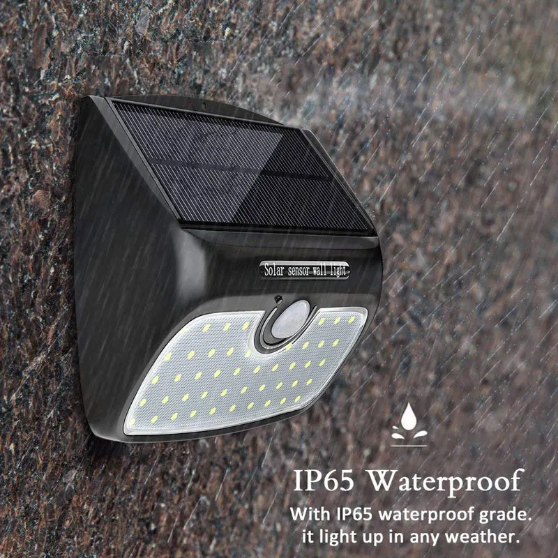 

Solar Lamp 48 LED Light Motion Detector Waterproof Light for Garden Patio Courtyard DTT88
