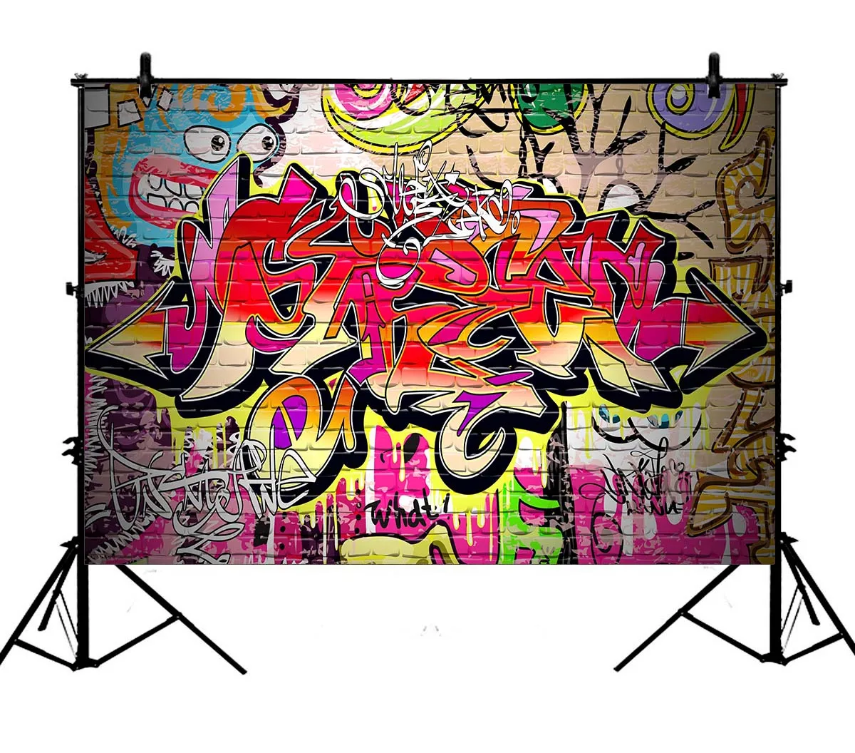 

5x7ft Graffiti Polyester Photo Background Portrait Backdrop