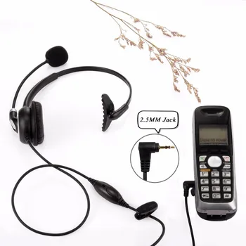 

Wantek Arama Mic Headphones Wired Telephone Headset for Panasonic Cordless Phones with 2.5mm Jack Plus Many Other DECT Phones