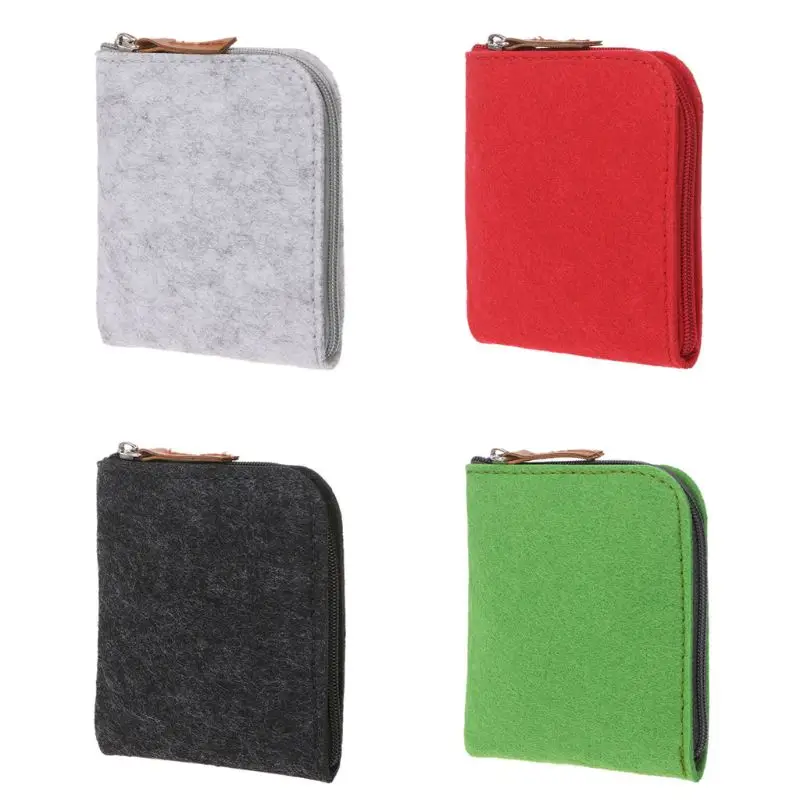 

NoEnName_Null High Quality Women Girls Cute Felt Fashion Coin Purse Organizer Wallet Bag Change Pouch Key Card Holder