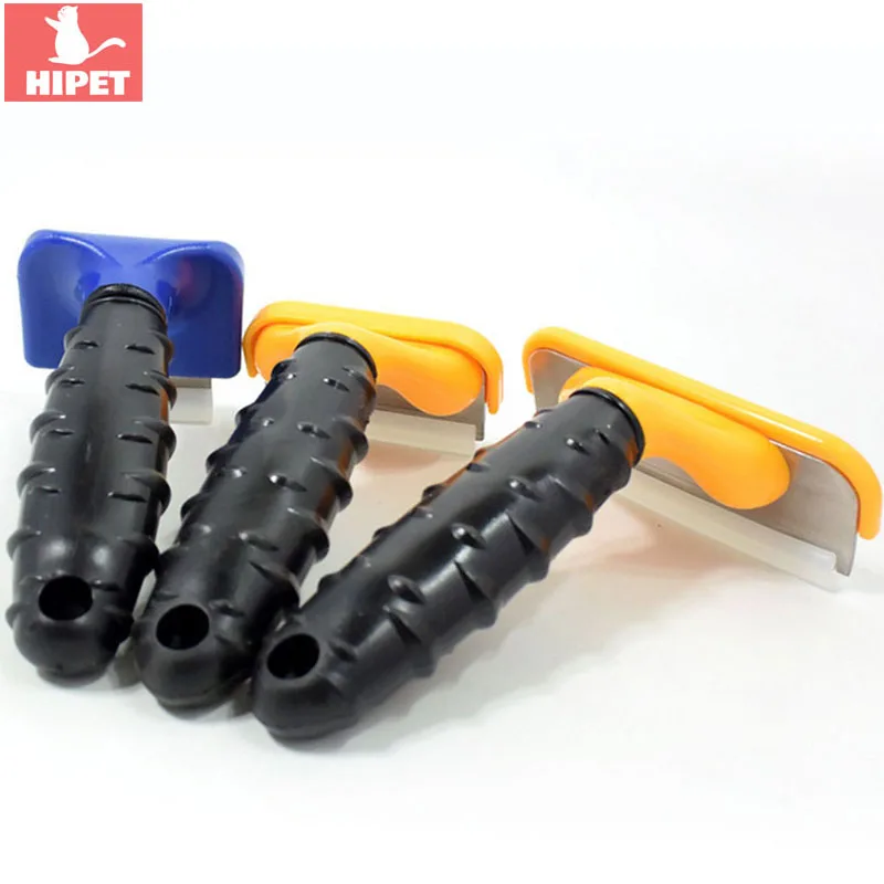 

HIPET Detachable Pet Dog Cat Hair Removal Brush Comb Small Medium Large Animal Fur Trimming Deshedding Gromming Tools