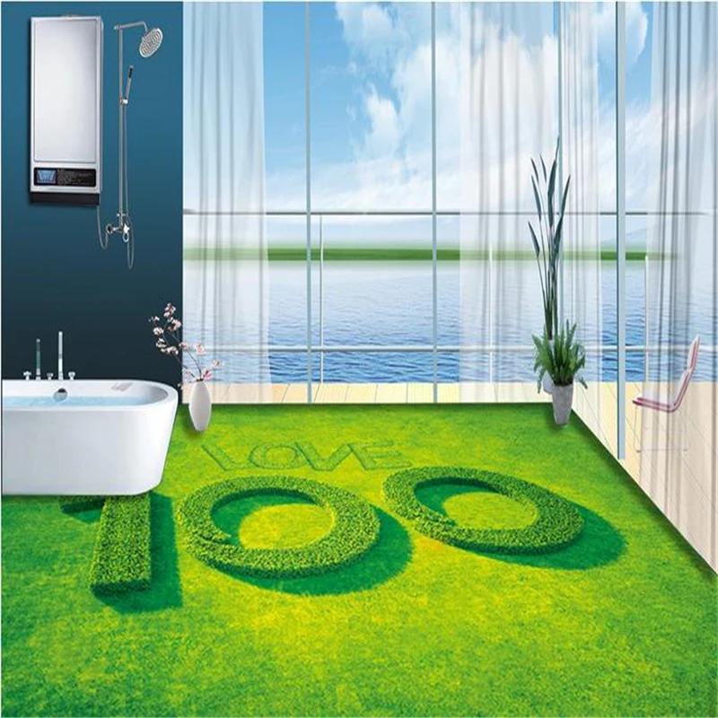 beibehang papel de parede customized 3d flooring nature wallpaper vinyl flooring bathroom living 