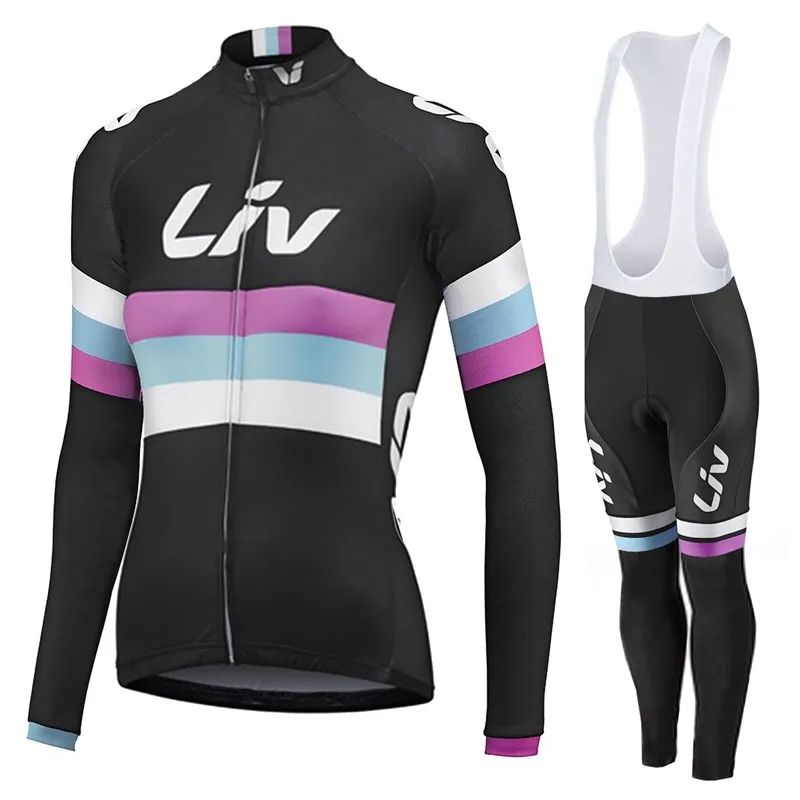 LIV 2016 women long sleeve cycling clothes bike cycling jersey bib