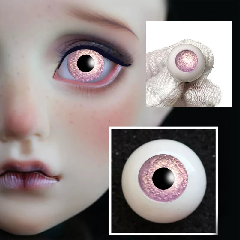 1 пара DIY акриловые BJD глаза Меняющие цвет Вишневый Розовый градиент 14 м 16 мм 18 20 22