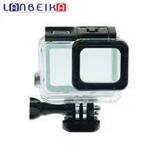 Lanbeika для GoPro 45 м защитный Дайвинг Водонепроницаемый Корпус чехол для GoPro Hero 6 5 Hero5 Hero6 чехол с сенсорным backdoor