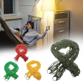 

Portable Hammock Nylon Hanging Bed Mesh Net Swing Sleeping Camping Travel Hammocks