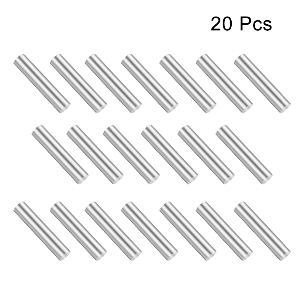 

UXCELL Hot Selling 20Pcs 15mm Long 2mm Dia. Stainless Steel Shaft Round Rod for DIY Toy RC Car Helicopter Model Part