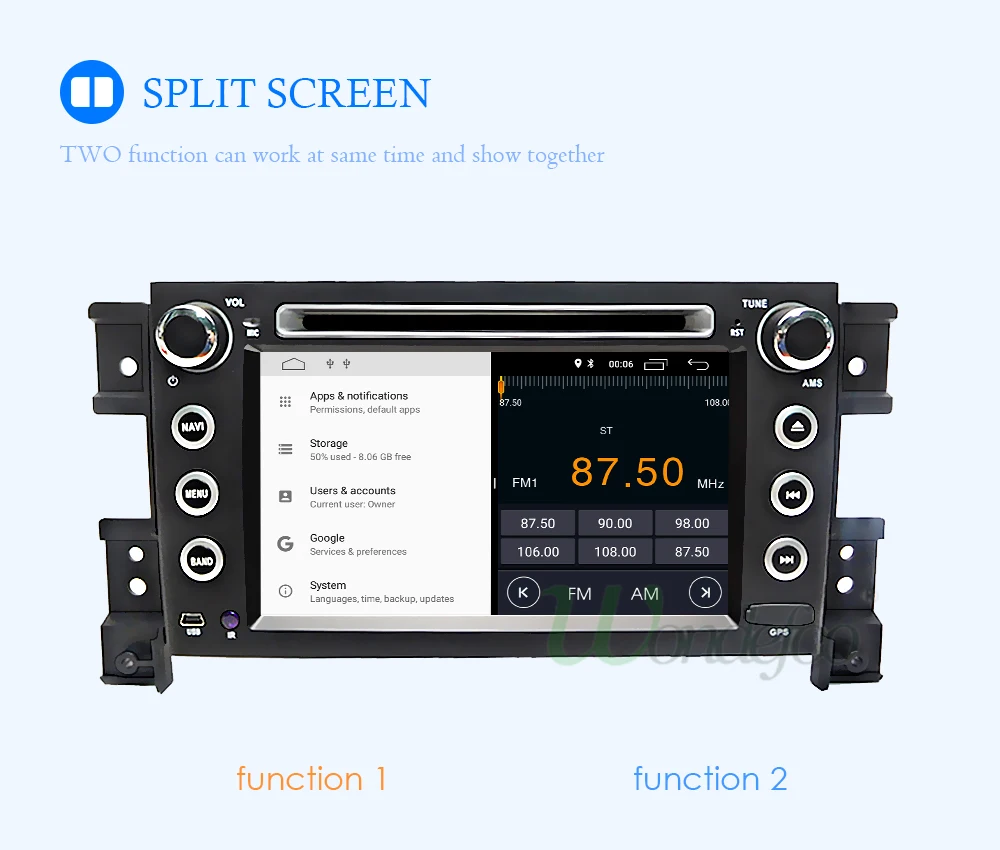 Perfect Android 8.1 2G 2 din auto multimedia player For suzuki grand vitara 2006 2007 2008 2009 2010 2011 gps radio stereo IPS SCREEN pc 18