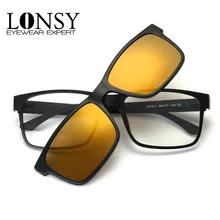 LONSY модные квадратные оптические очки с линзами брендовые дизайнерские Винтажные Солнцезащитные очки для женщин и мужчин oculos masculino