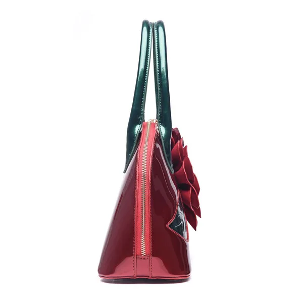 Luxury Borsa Fashion Diagonal Cross Bag Flower Shell Bag Hit Color Cross Large PU Leather Zipper Phone Bag Handbags