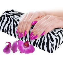 Украшение для ногтей, ручная Подушка для маникюра, мягкая Бархатная подушка для запястья, полосатая подушка для рук