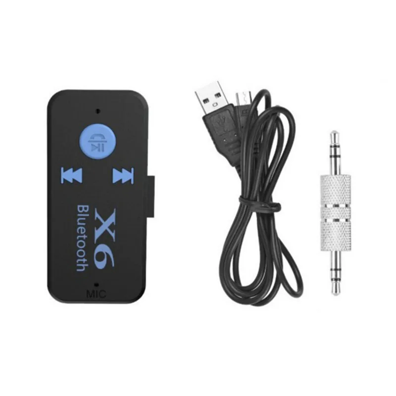 

bluebooth for cars Handsfree X6 Bluetooth Audio Receiver Bluetooth adapter Plug-in TF card portable Walkman Battery-mounted car
