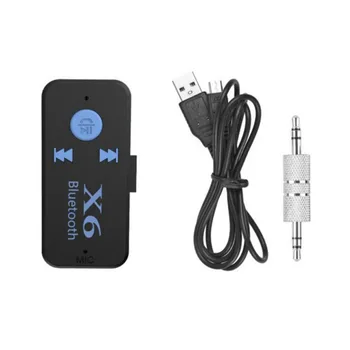 

bluebooth for cars Handsfree X6 Bluetooth Audio Receiver Bluetooth adapter Plug-in TF card portable Walkman Battery-mounted car