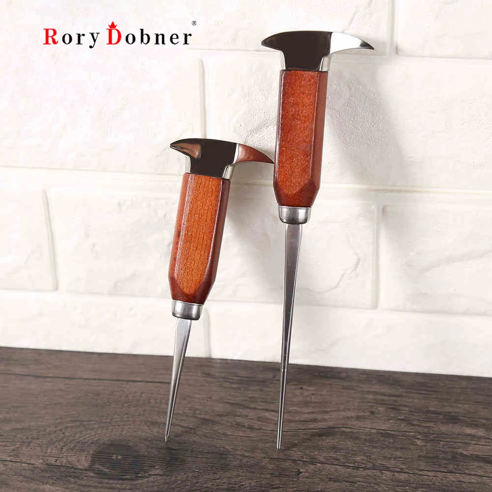Ice Pick Stainless Steel, Ice Picks For Breaking Ice,with Wood