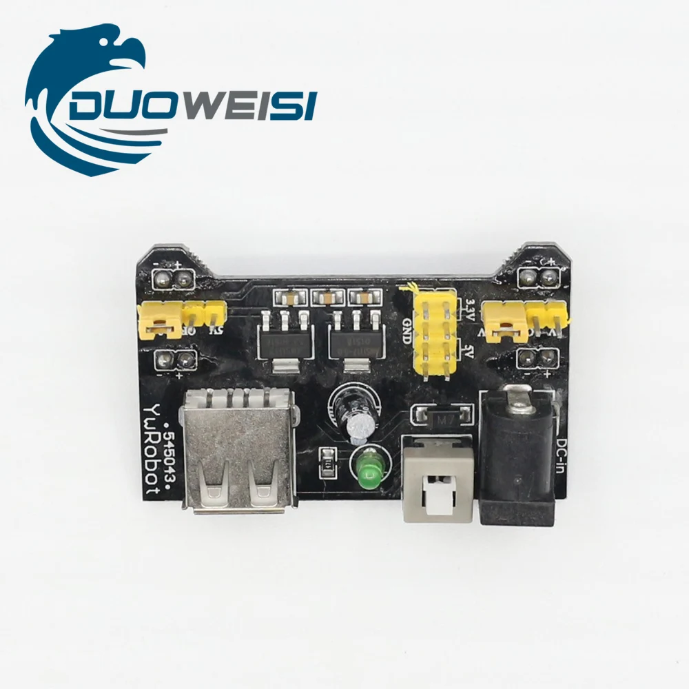 

Breadboard Power Supply Module 3.3V 5V MB102 Solderless Bread Board DIY dc voltage output module