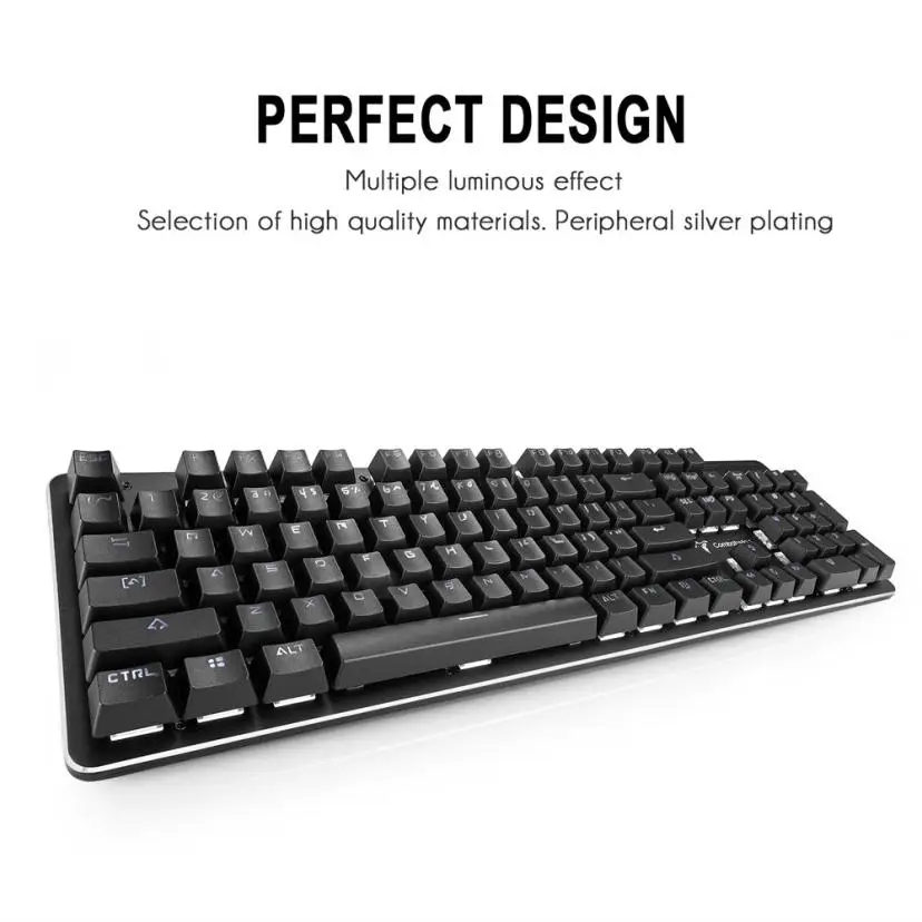 

NEW 1.8m 104 Keys Wired USB Waterproof Mechanical Gaming Keyboard For Desktop Laptop for LOL DOTA CF Ergonomic Design Waterproof