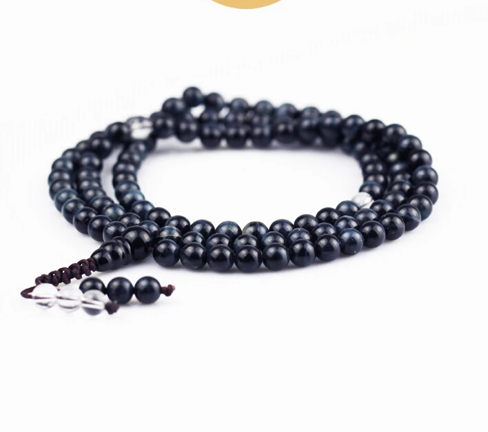 XUEYUN 2017 510+++The original high-grade natural Blue Tiger Eye Necklace 108 beads folk style and special offer | Украшения и