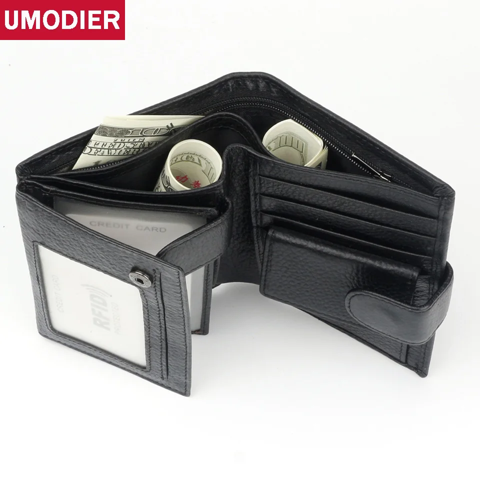 Чехол для паспорта UMODIER из натуральной кожи мужской кошелек путешествий RFID с