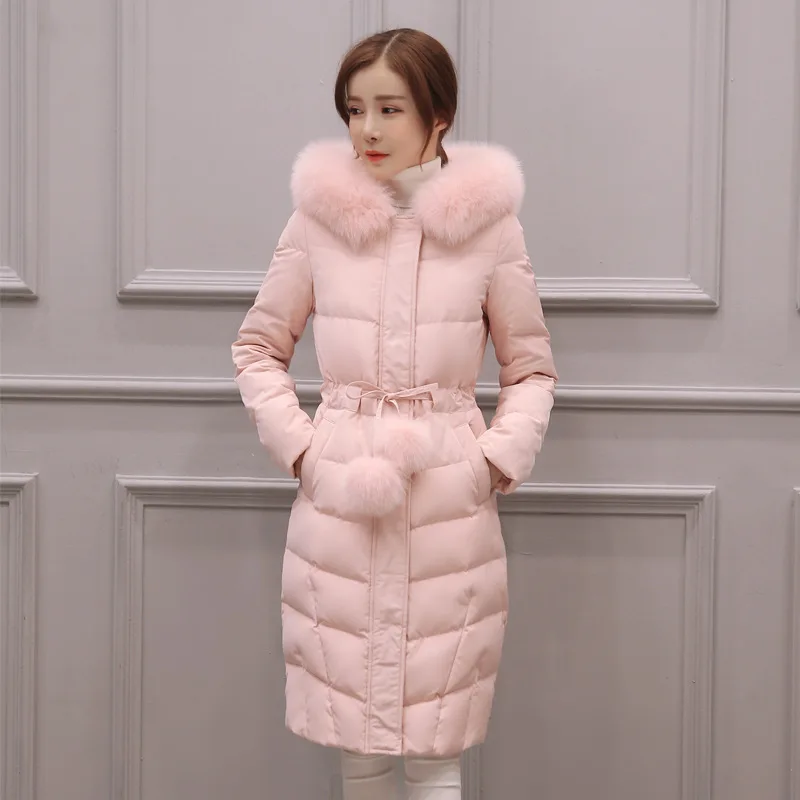 2018 New High Quality Leather Parka Winter Women PU