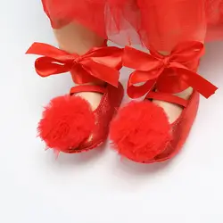 Горячая детская обувь для новорожденных милые цветок ремешок Обувь для танцев 2018 новый детские туфли принцессы для маленьких девочек