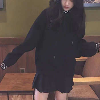 

Autumn Winter Sweatshirts Wommen Pullover Women Loose Full Sleeve Striped Hooded Sweatshirt Pullover Tops Tracksuits