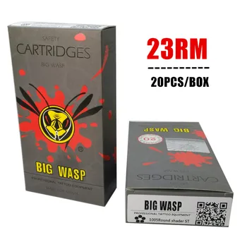 

Gray BIGWASP Disposable Needle Cartridge 23 Curved Magnum (1223RM) 20Pcs/Box Free Shipping
