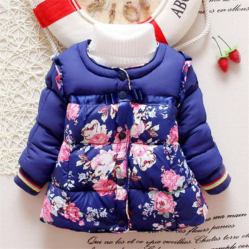 Autumn Winter Baby Girls Coat Long-sleeved Solid Fashion Jackets for ...