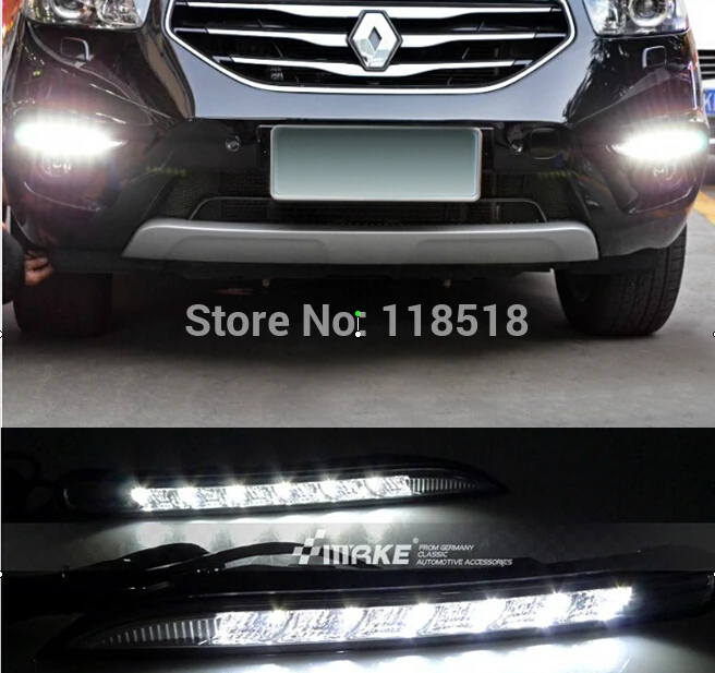  Free shipping  Waterproof 12V Car LED DRL Daytime running lights with Turn off style Relay for Rena - 32291816747