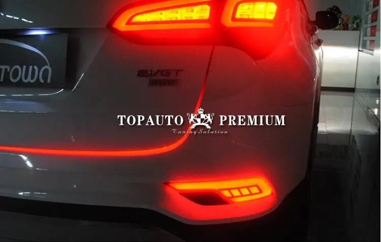 Габаритный задний фонарь Предупреждение задний бампер отражатель для hyundai сантафе IX45 стайлинга автомобилей