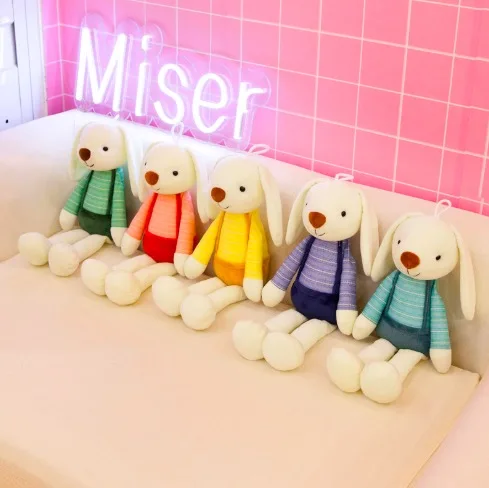 

WYZHY New cartoon plush toy doll long ear bunny pillow sofa decoration to send friends children birthday gift 50CM