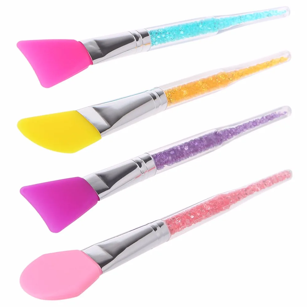 

2pcs/Lot Soft Silicone Facial Face Mask Mud Mixing Makeup Brush Applicator Tools