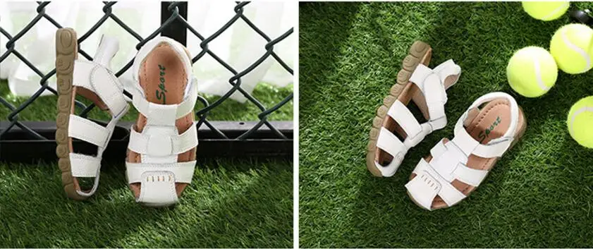 Children cow leather sandals-23