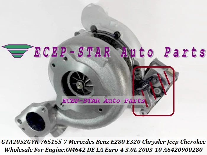 GTA2052GVK 765155 765155-5007S 743507-0009 A6420900280 for Mercedes Benz E280 for Chrysler For JEEP Cherokee OM642 3.0L Turbo (2)