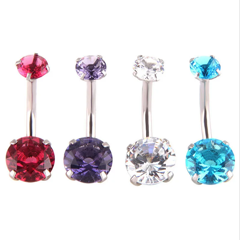 Piercing Ombelico In Titanio - Barra 14G, 10mm, Interno Filettato, Design A Goccia - Foto 3