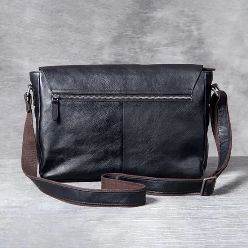 AETOO Retro casual Men's leather one-shoulder oblique postman bag, hand foreman layer cowhide computer Bag