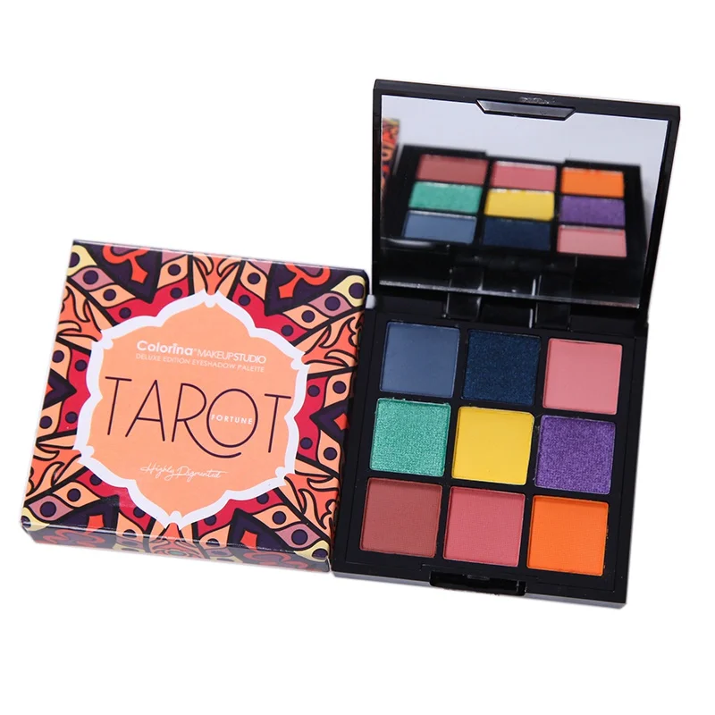 

New Shimmer Matte Powder Natural 9 Colors Eye Shadow Makeup Palettes Waterproof Earth Warm For Party Wedding Makeup With Brush