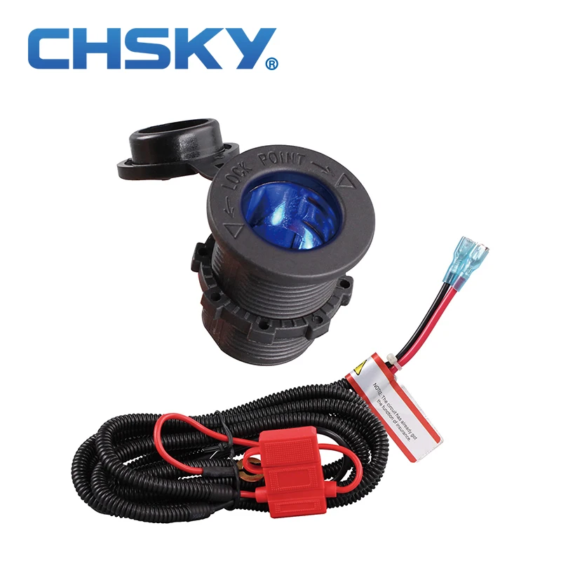 Buy CHSKY With Blue LED 12v Car Cigarette Lighter