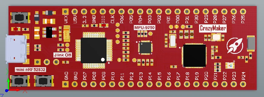 

Mini NRF52832 Development Board NRF52DK Bluetooth BLE4.2 BLE ANT NFC 2.4G Protocol