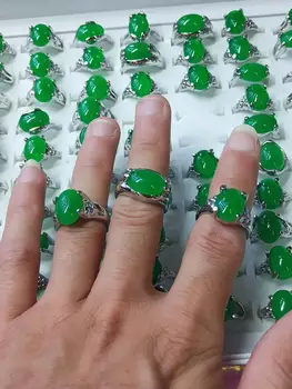 

natural stone green crystal ring mix design size
