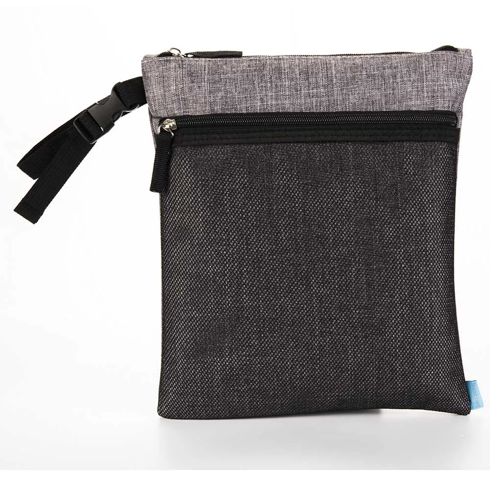 Grey Dry and wet bag Бринч сумка для подгузников, брендовая многофункциональная сумка для подгузников для беременных, переносная сумка для покупок, сумка с сменным подкладом, ремни для коляски - Цвет: Grey Dry and wet bag